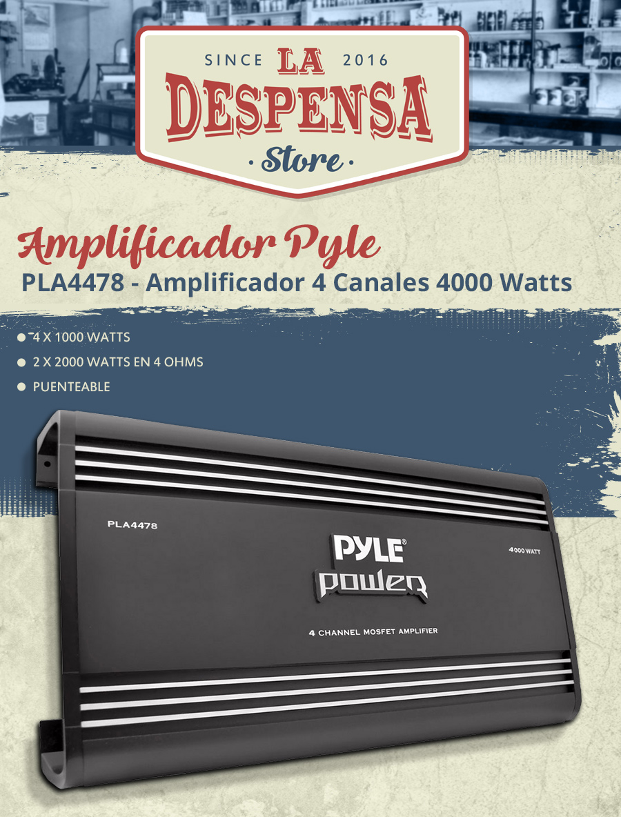 Pyle Pla2200 2 Channel Mosfet Power Car Audio Amplifier 1400 Watt Spl